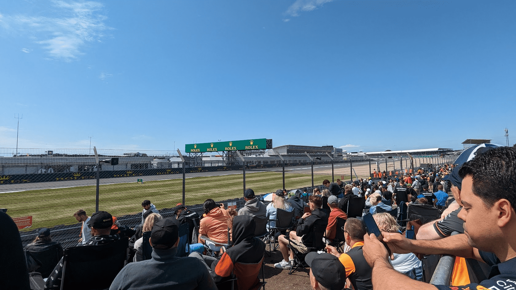 F1 view from grandstand