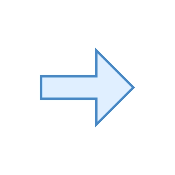 Blue arrow pointing right
