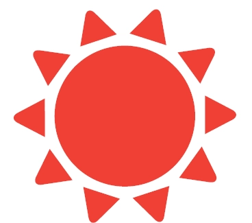 Graphic of a sun